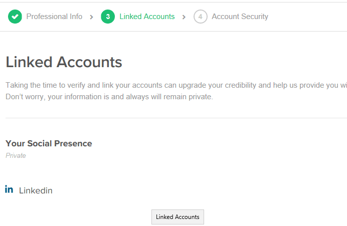 Ti assicuro che compilando la sezione "Linked Accounts" di Fiverr sicuramente trarrai un grande beneficio