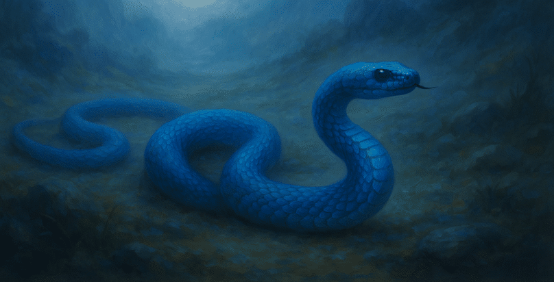 Sognare Serpente Blu
