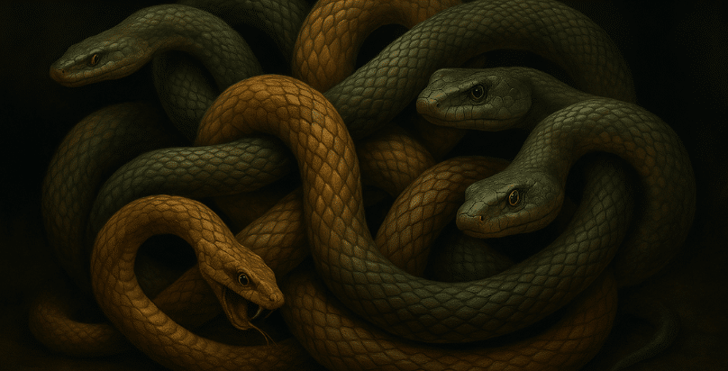 Sognare serpenti attorcigliati