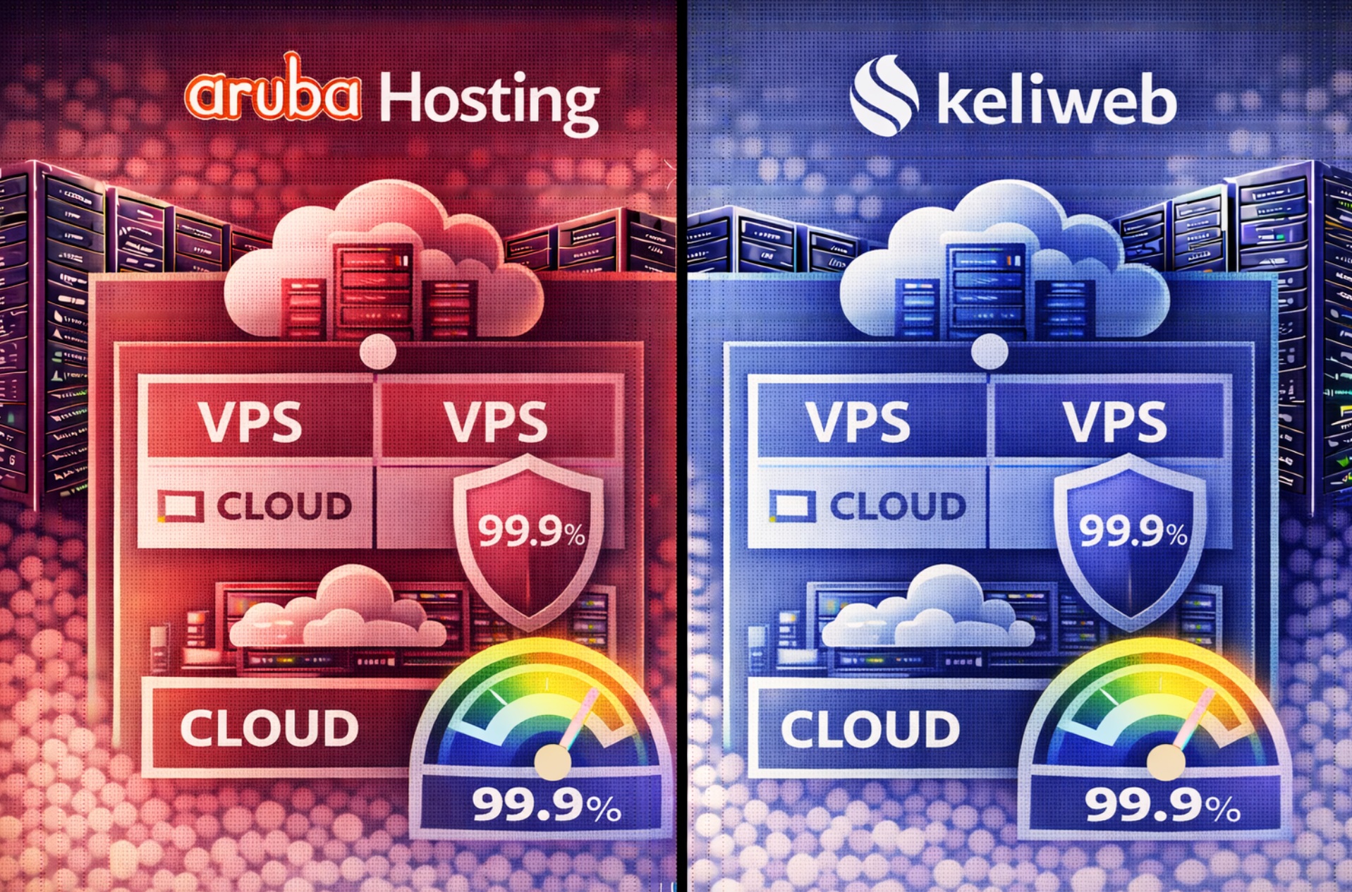 Confronto tra Aruba Hosting e Keliweb per cloud e VPS