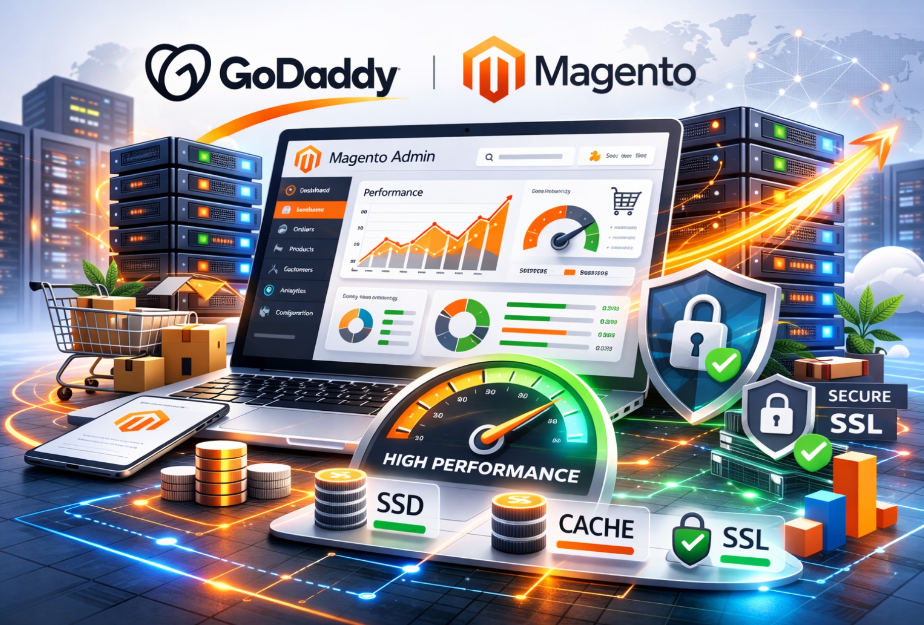 GoDaddy Magento: Hosting Performante per Ecommerce Complessi?