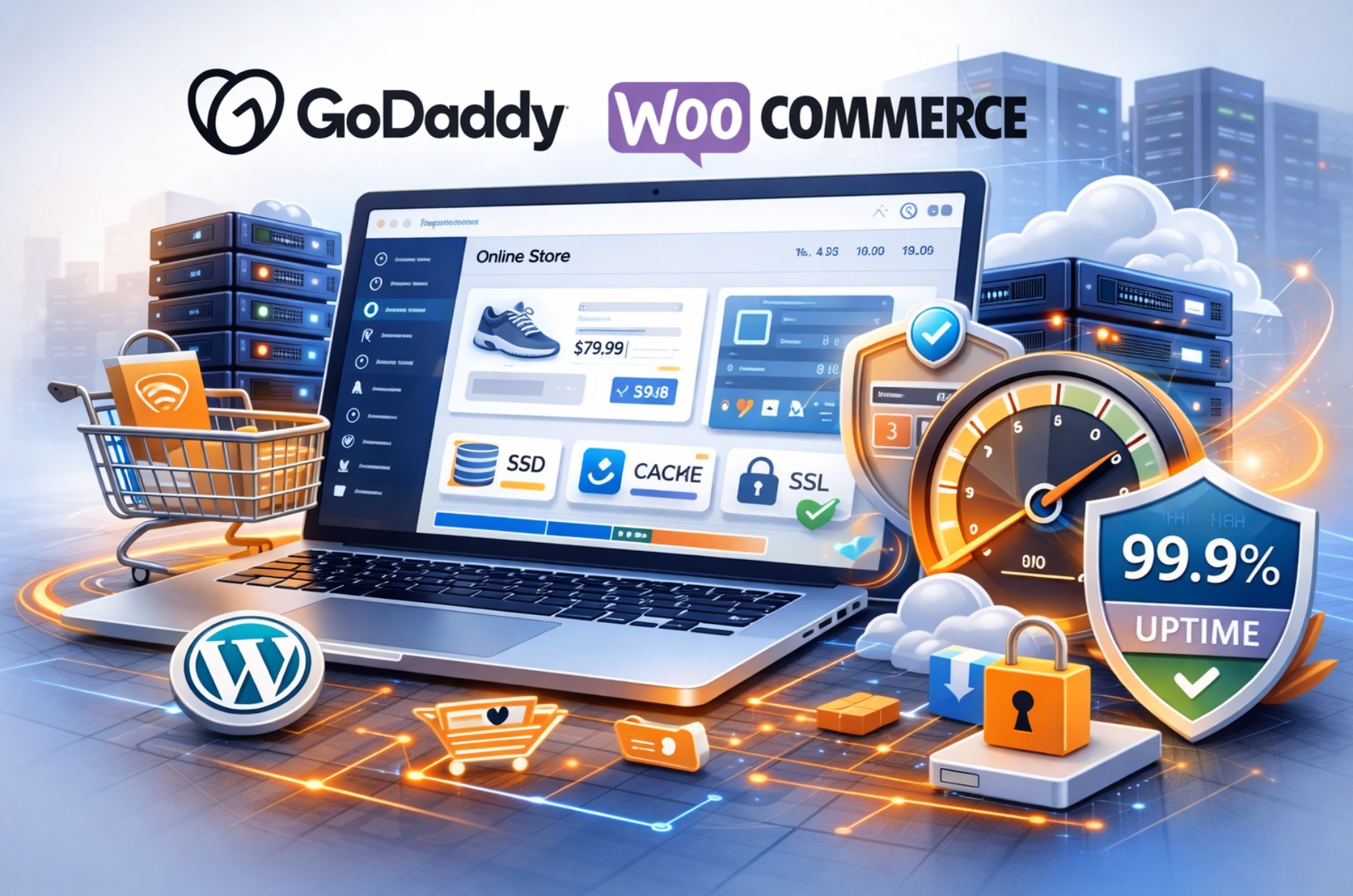 GoDaddy WooCommerce Hosting – Ecommerce Hosting GoDaddy per WooCommerce con focus su ecommerce e prestazioni